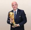 رئيس الاتحاد الدولي لكرة القدم جياني إنفانتينو يعلن إقامة كأس العالم 2034 في السعودية