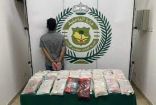مكافحة المخدرات تقبض على شخصين بمنطقة عسير لترويجهما (39.6) كيلوجرامًا من مادة الحشيش المخدر