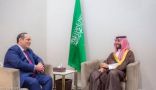 سمو ولي العهد يلتقي الأمين العام للمكتب الدولي للمعارض