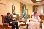 سمو محافظ جدة يستقبل مدير إدارة دوريات الأمن بالمحافظة