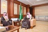 سمو نائب أمير منطقة جازان يستقبل نائب رئيس جمعية الكشافة العربية السعودية