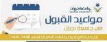 جامعة نجران تعلن مواعيد القبول لخريجي الثانوية