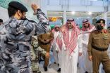سمو نائب أمير مكة المكرمة يشارك رجال الأمن والجهات المشاركة في خدمة ضيوف الرحمن طعام الإفطار ‏في المسجد الحرام