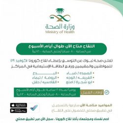 صحة مكة تدشن سبعة مراكز لتقديم لقاح فيروس كورونا بمكة المكرمة