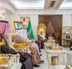 سمو أمير الحدود الشمالية بالنيابة يستقبل رئيس فرع النيابة العامة