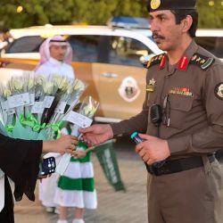 الألعاب النارية تزيِّن سماء تبوك بألوانها وأشكالها المتنوعة بمناسبة اليوم الوطني 92