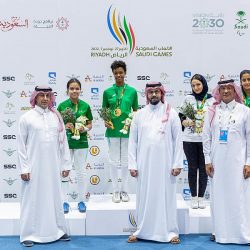 الأميرة دليّل بنت نهار تتوج الفائزات ببطولة الكرة الطائرة للسيدات ضمن الألعاب السعودية
