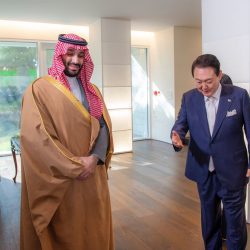 سمو #ولي_العهد يلتقي فخامة رئيس جمهورية #كوريا