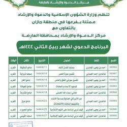 مدير عام الشؤون الإسلامية في جازان يجتمع بمديري الادارات .