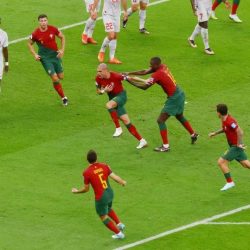 الاحتفالات تعمّ البيت السعودي في الدوحة احتفالاً بفوز منتخب المغرب في كأس العالم