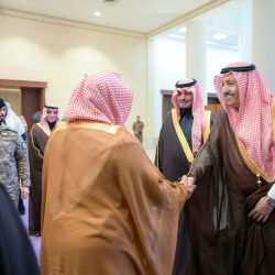 أمير منطقة الباحة يستقبل الأمير فهد بن سعد بن عبدالله عقب تعيينه نائبًا لأمير المنطقة .